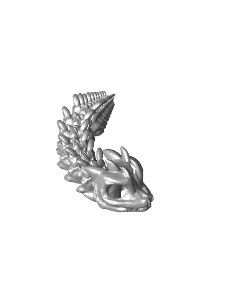 Short Bony Basilisk - Articulated Snap-Flex Fidget (Loose Joints) 3d model