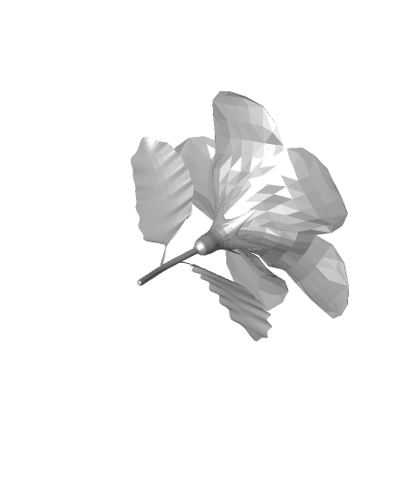 hibiscus v3.stl 3d model