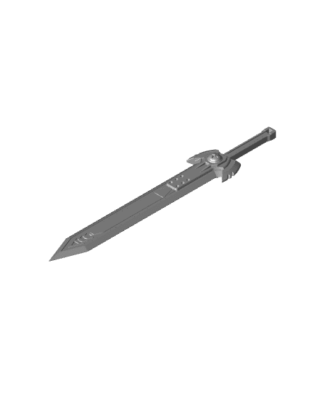 Akame Ga Kill Tatsumi Incursio Sword Printable Assembly 3d model