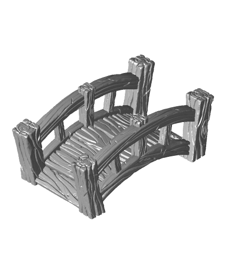 Wooden Bridge 3d model