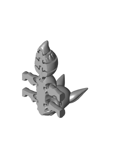 Flexi Eevee (Easy Print No Supports) 3d model