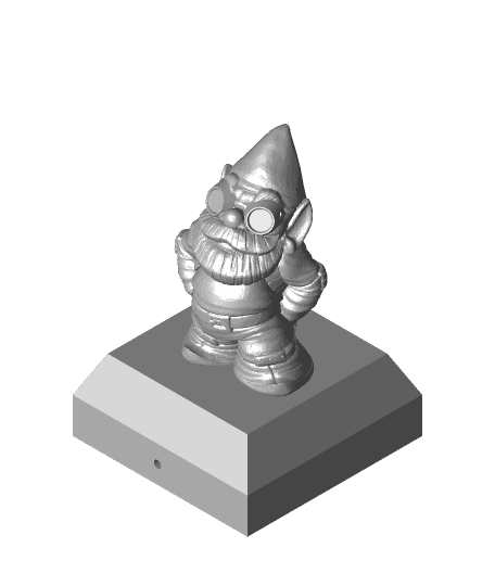 DECORATIVE FENCE POST CAP GNOME.stl 3d model