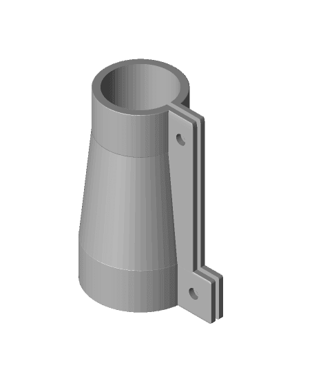 Rifle Scope to DJI Osmo Action Adapter 3d model