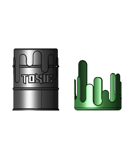 16oz Toxic Sludge Can Koozie 3d model