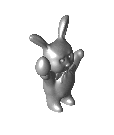 Bunny with Egg 3d model