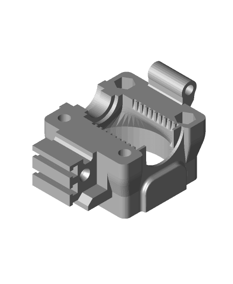 E3D V6 Hotend easy maintenance carriage for Felix 3D printer 3d model