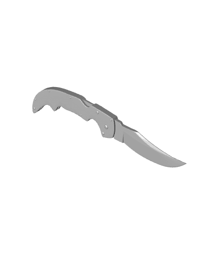 Falchion knife CSGO 3d model