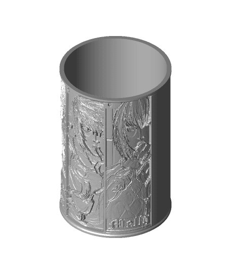 Deathnote ele. candle sock litho 3d model