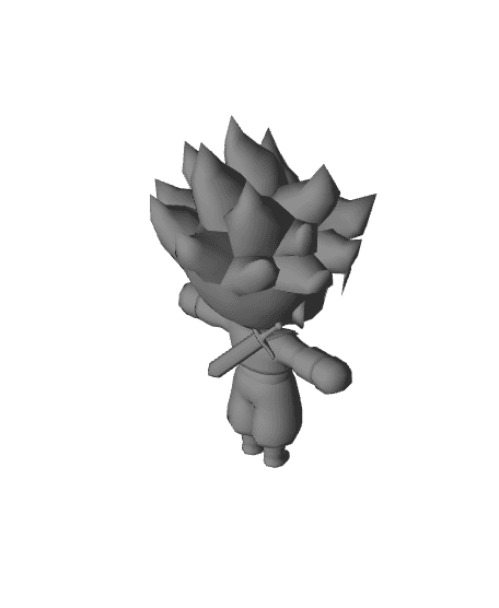 Baby Trunks Super Saiyan 3d model