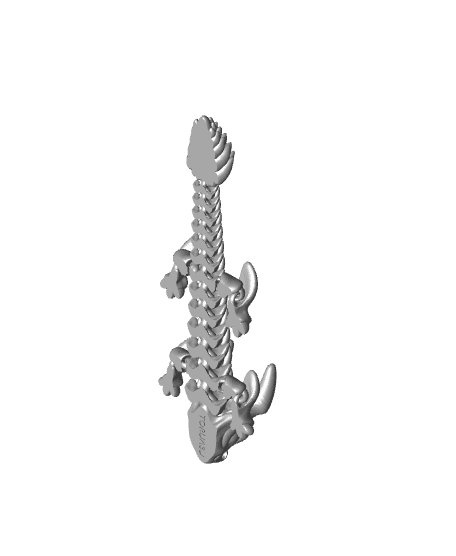 Articulated Dragon Keychain 005 3d model