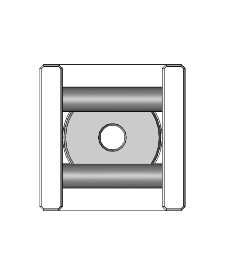 Kinematic Bed Mount Coupling With Magnetic Preload for SolidCore 3D Printer 3d model