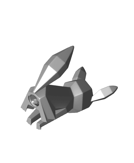 Low-poly Umbreon - Piggy Bank 3d model