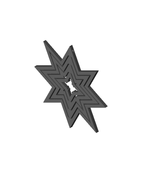 SPINNING CHRISTMAS STAR 3d model