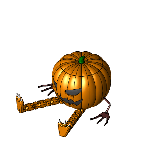 Pumpkin man 3d model