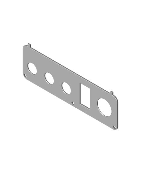 E-Z-GO Express S4 Switch Plate 3d model