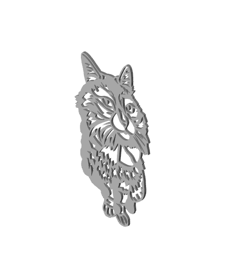 kitty wall art cat wall decor kitten decoration 3d model