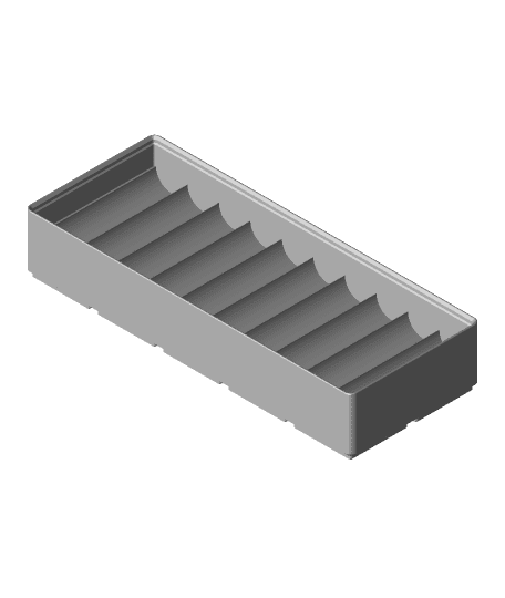 Gridfinity 5x2 thread spool storage 3d model