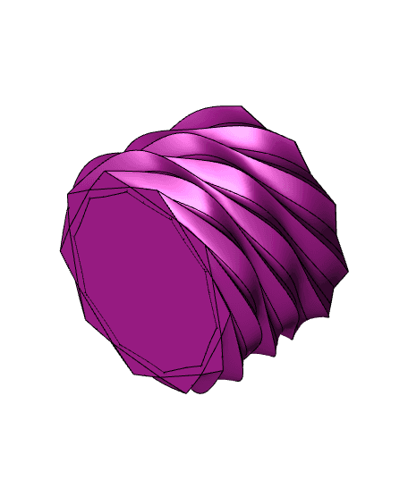 Twisted Spiral Planter 3d model