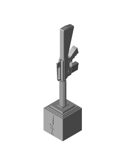 M16A3 Headphone Stand 3d model