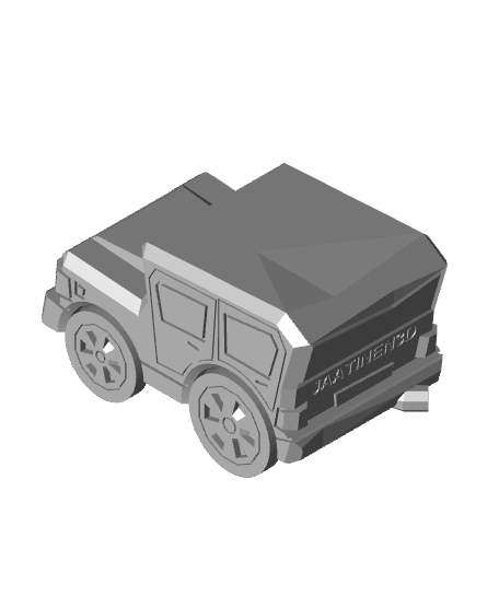 Wacky Print-in-Place Toy Car 3d model