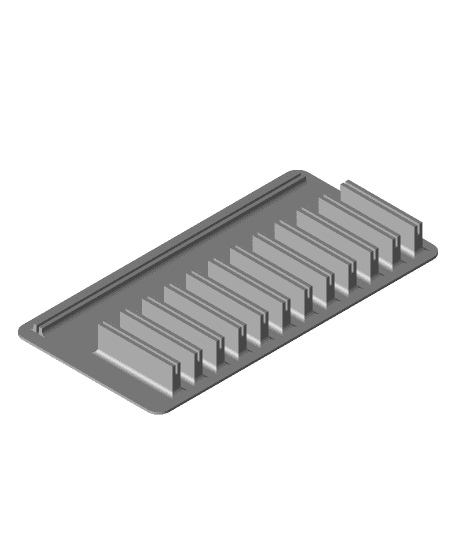 12x PCI-E Card Holder 3d model