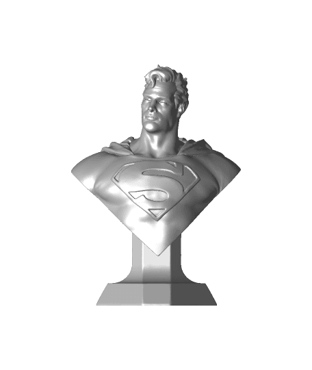 Man of Steel bust (fan art) 3d model