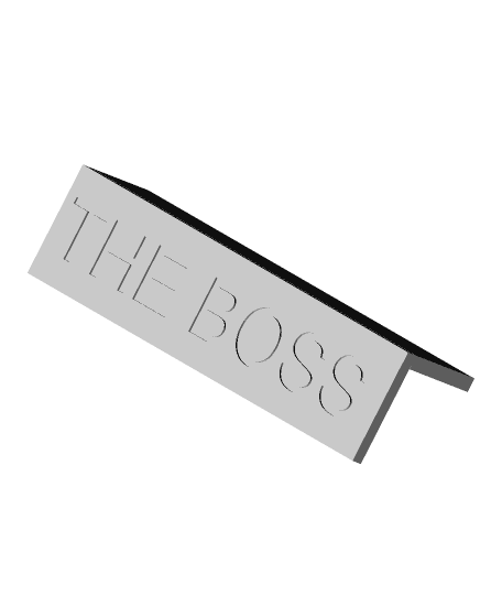 boss sign 3d model