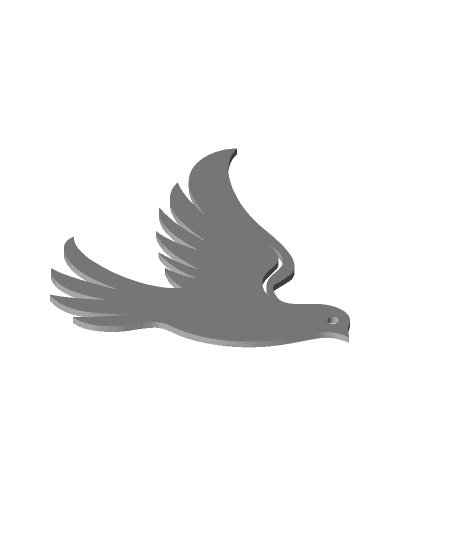 simple dove wall art Christmas dove wall decor 3d model