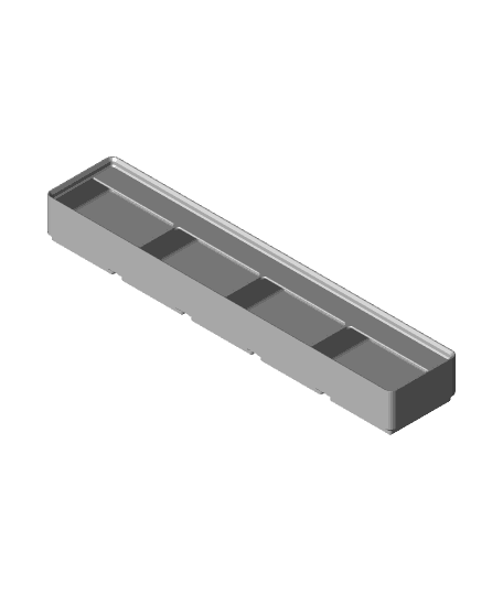 Divider Box 5x1x3 4-Compartment.stl 3d model