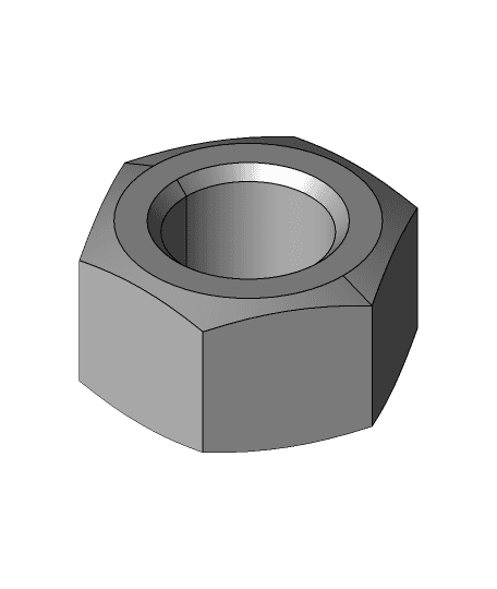 BN 10529 - ISO 4032 - ~DIN 934 Hex nuts type 1 3d model