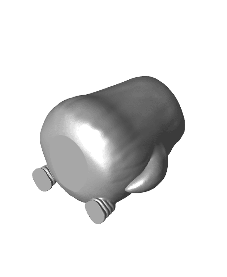 Mushroom Man Container With Lid - Support Free 3d model