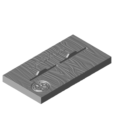 The Mandalorian Coin Ingot Display 3d model