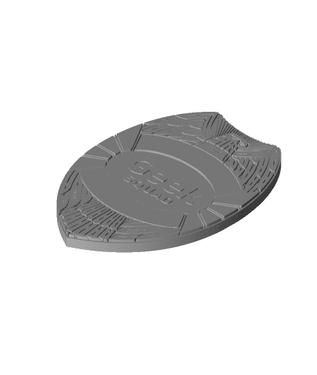 Geek Squad Badge Blank 3d model