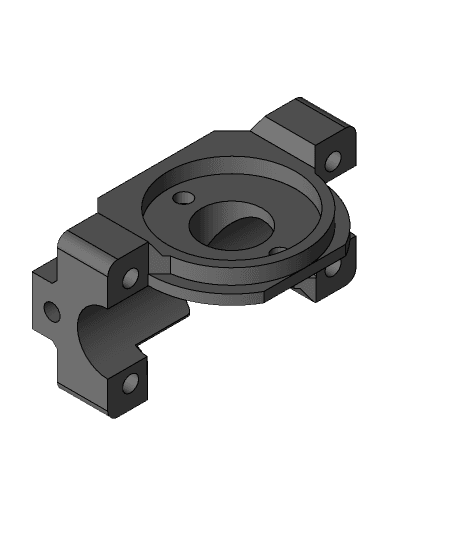 5010 Coaxial Drone Motor Mount 3d model