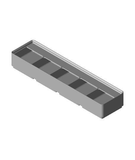 Divider Box 4x1x3 5-Compartment.stl 3d model