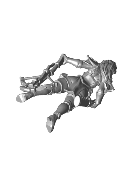 female vanguard fighter free 3d model