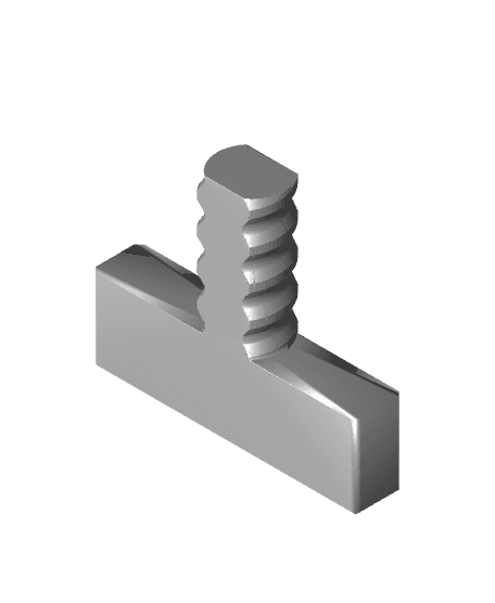 Multiboard T-Bolt 25mm head, 13mm length with 8mm offset for AMS Shelf Brackets 3d model