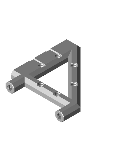 Remix of 4x4 Push-Fit Bracket 3d model