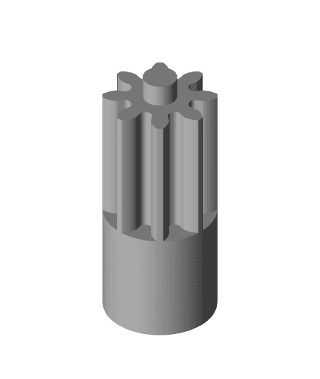 Simple Super Gear Clock 3d model