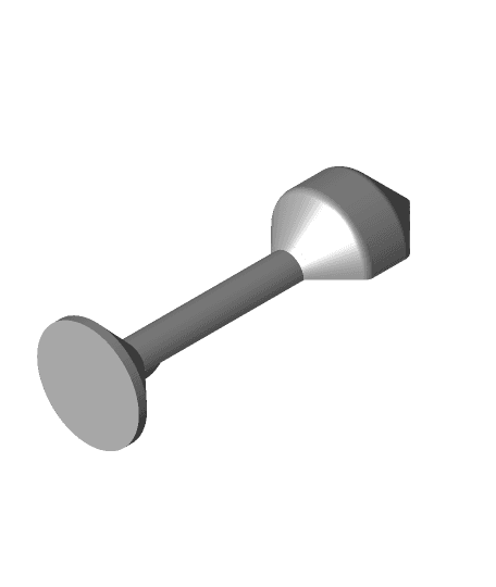 Espresso spoon+tamper 3d model