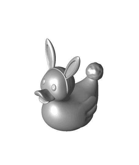 Bunny Rubber Ducky 3d model