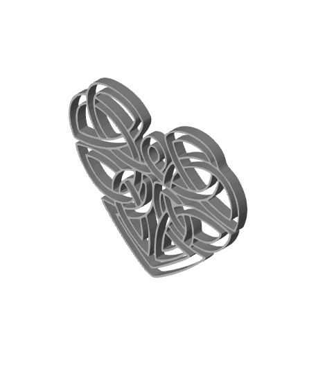 celtic heart wall art valentines day heart wall decor heart decoration 3d model