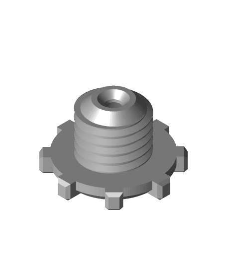 Tweaked Bowden tap - Remix of Filament Enclosure Tap (1.75mm) by dottom22 3d model