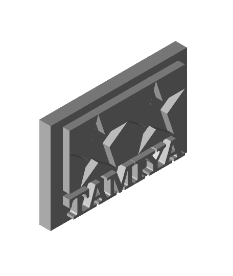 TAMIYA LOGO 3d model