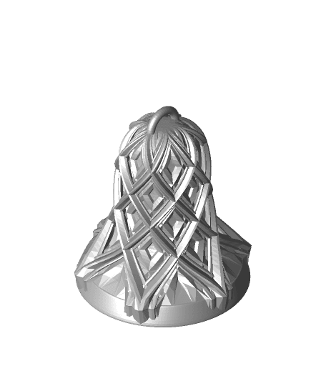 Closed Lattice Christmas Bell 3d model