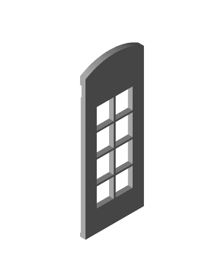 British Telephone Booth Inspired Door 3d model