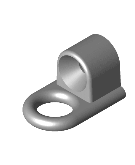 Automatic bin lid opener mount 3d model