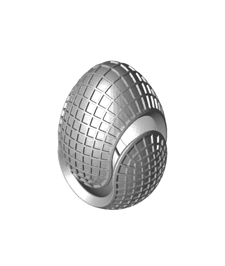 Textured Snap Egg (Square) 3d model