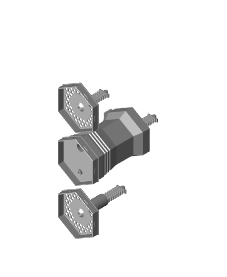 Modular Desktop Fountain - Bobblehead Adaptor 3d model