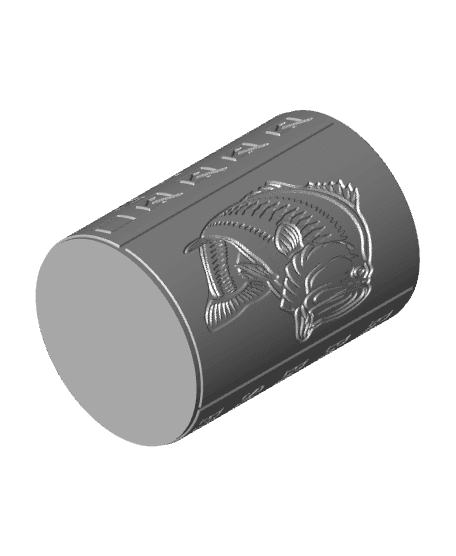 Fishing Checklist Beer Can Holder 3d model